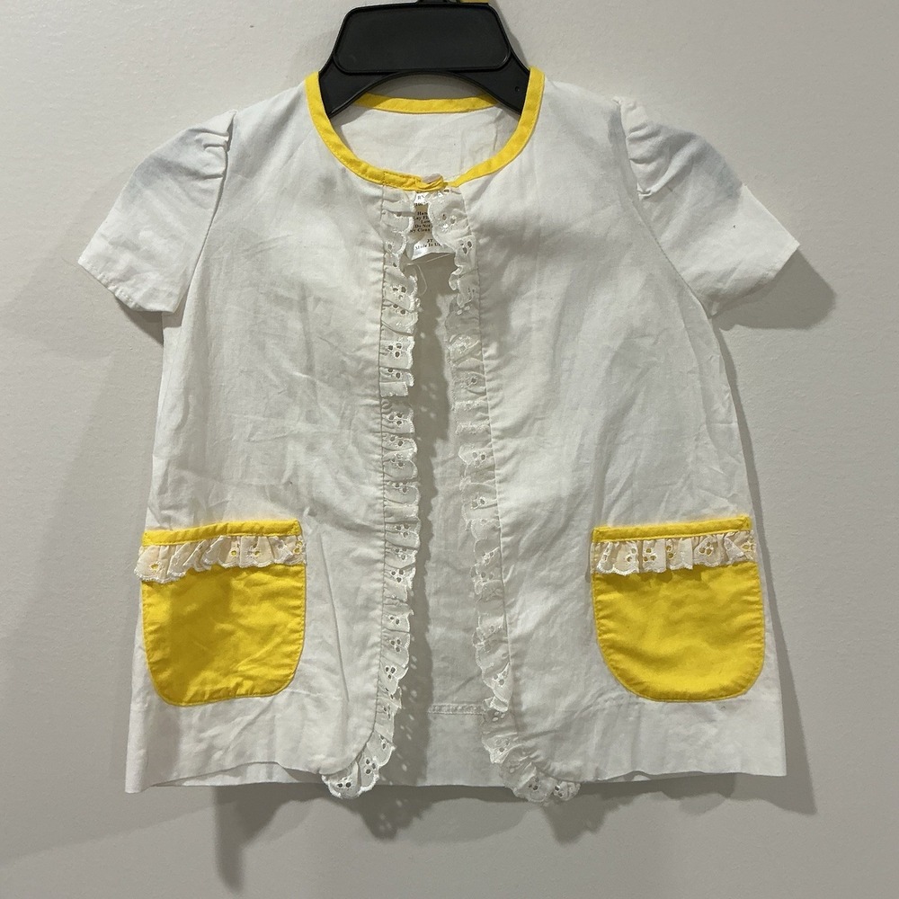 Well Dressed Wolf Icing On The Cupcake Swim Cover‎ Up Girls 3T Eyelet Retro USA